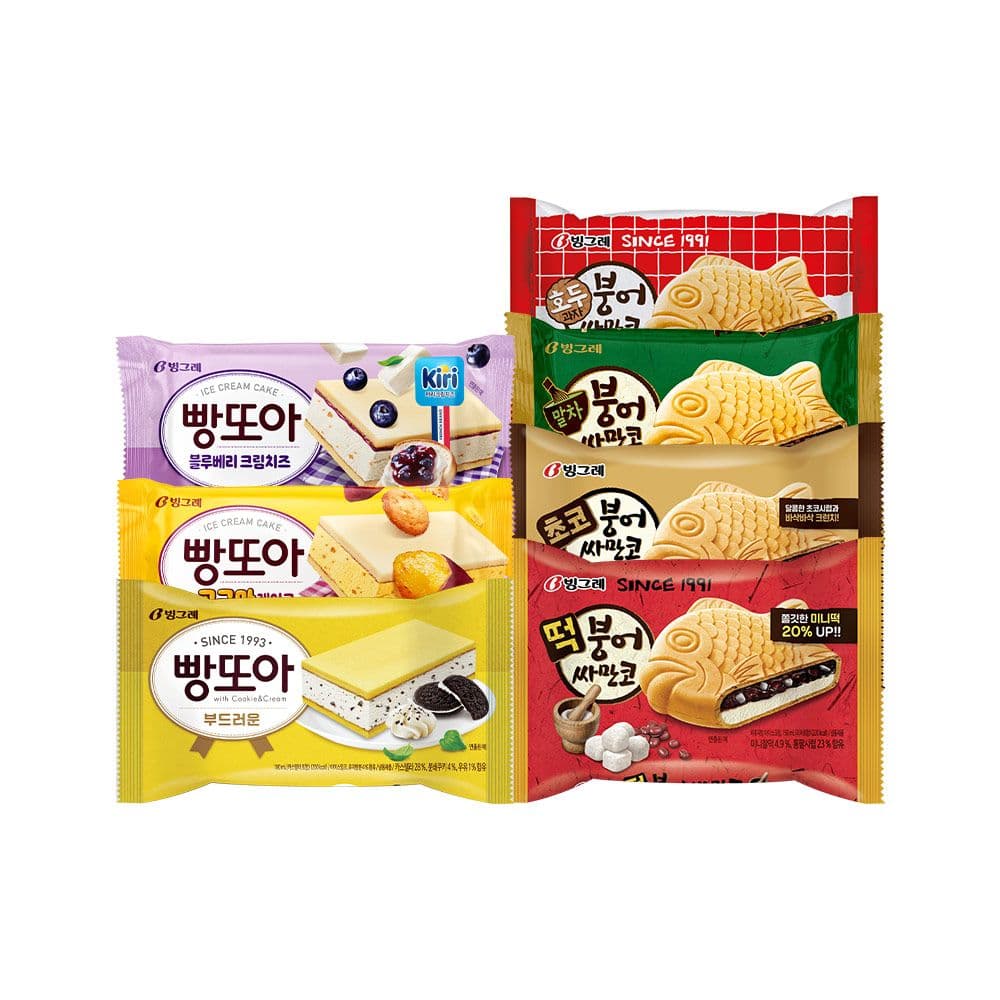 붕어싸만코/빵또아 아이스크림 30개/40개 골라담기 가격 비교 빙그레 붕어싸만코/빵또아 아이스크림 30개/40개 골라담기