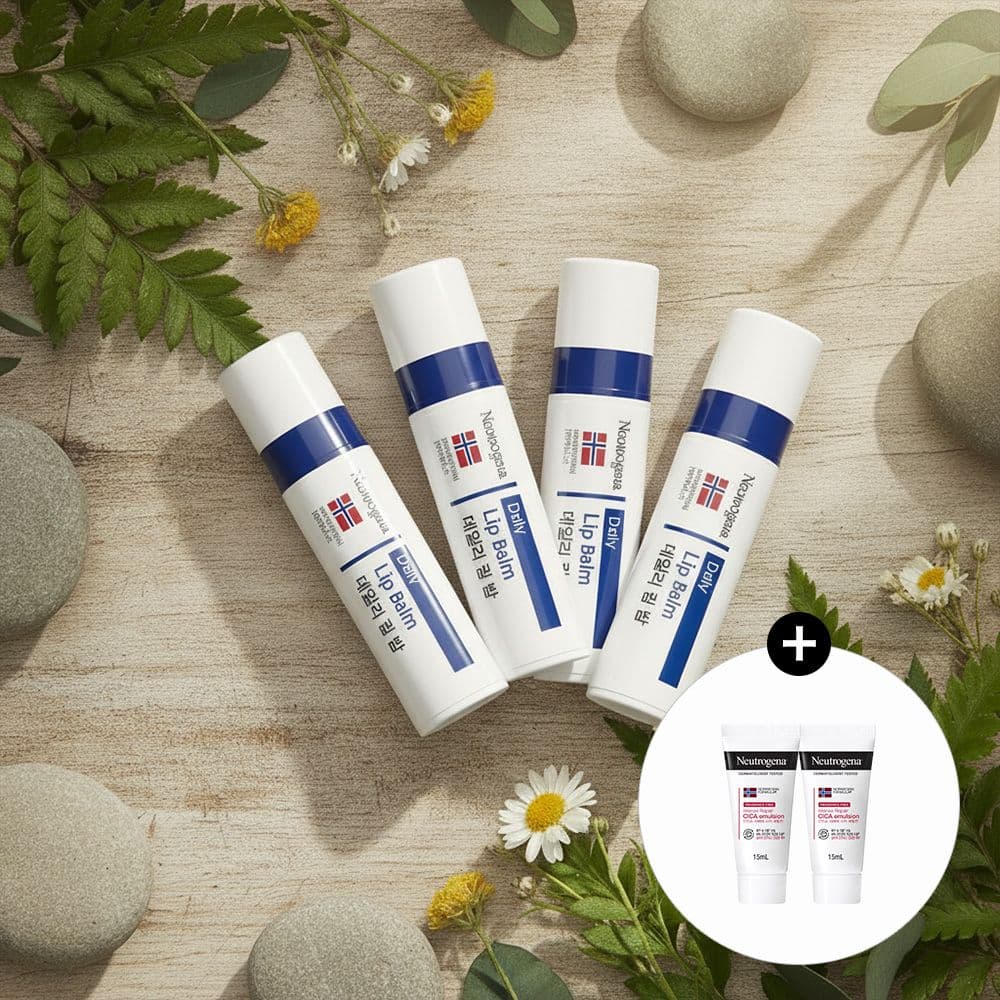 데일리 립 밤 4g x4+(증)N 시카 15mlx2 가격 추이 뉴트로지나 데일리 립 밤 4g x4+(증)N 시카 15mlx2 - 최저가 13,260원