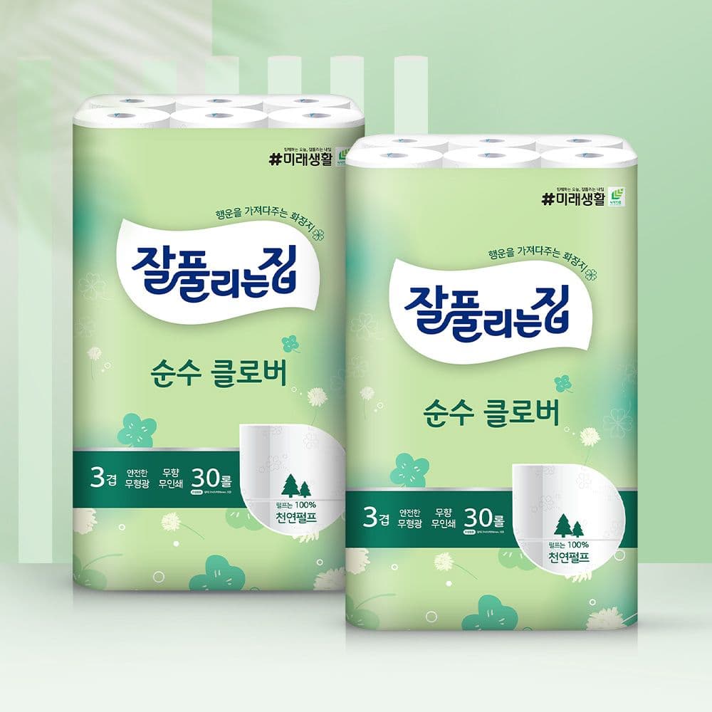 순수네이처 천연펄프 화장지 27M x 30롤 x 2팩 가격 비교 잘풀리는집 순수네이처 천연펄프 화장지 27M x 30롤 x 2팩