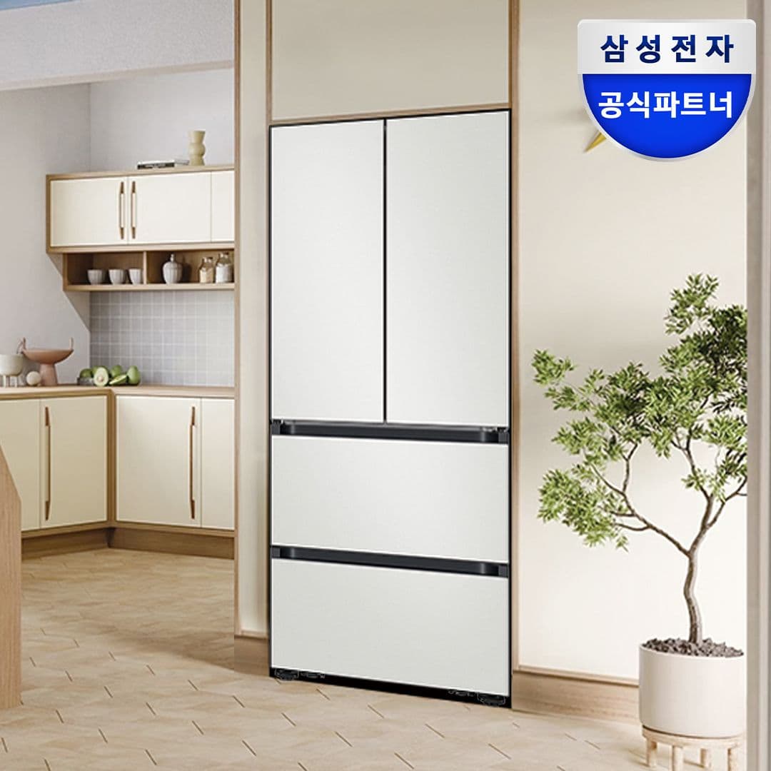 비스포크 AI 4도어 김치냉장고 키친핏 Max 420L RK70F42M2A 코타화이트 가격 비교 삼성전자 비스포크 AI 4도어 김치냉장고 키친핏 Max 420L RK70F42M2A 코타화이트